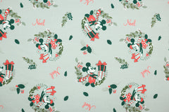 Reststück : 1,40m - Lizenz French Terry Mickey Mouse Xmas