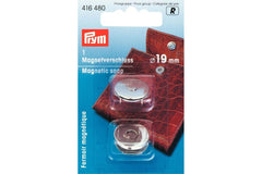Magnetverschluss PRYM silberfarbig, 19 mm