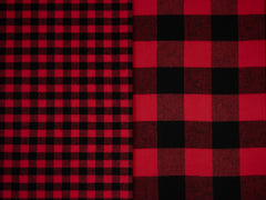 Flanell Maverick Klassik rot/schwarz
