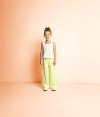 Bestickte Baumwolle White Sea by Qjutie