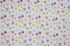 Double Gauze Musselin Lovely Hearts