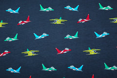 Baumwolljersey Niklas Planes - dunkelblau