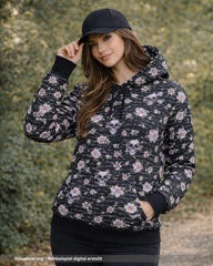 Baumwolljersey Skulls & Flowers Forest Fräulein von Julie