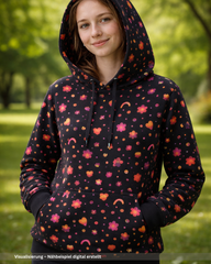 Baumwolljersey Digital Just Happy - Design 1