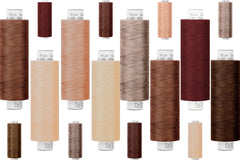 Nähgarn AMANN Troja Nr.100 - 500m beige/braun