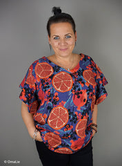 Double Slub Musselin Pomegrenate by Bienvenido Colorido