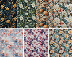 Oxfordgewebe Flowing Bloom Odessa Flower by Sarah Mariam
