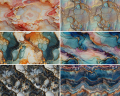 Oxfordgewebe Flowing Bloom Odessa Paint by Sarah Mariam