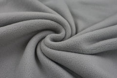 Reststück: 1,50 Meter Micro Fleece uni hellgrau