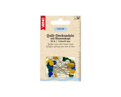 50 Quilt-Stecknadeln mit Blumenkopf VENO 0,56 x 53 mm - 210168