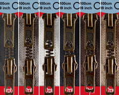 Reißverschluss M60 Werra Antikgold Zweiwege teilbar 100 cm- 1809
