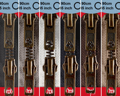 Reißverschluss M60 Werra Antikgold Zweiwege teilbar 90 cm- 1809