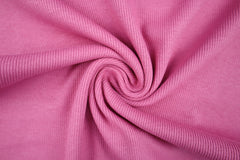 Reststück: 1,00m - Bündchen  uni leicht gerippt himbeer