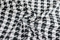 Rippen Jacquard Hahnentritt
