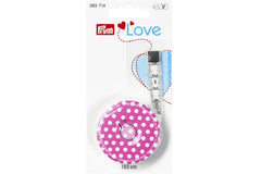 Rollmaßband PRYM LOVE pink, 150 cm