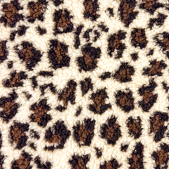 Teddy Leoprint wollweiß