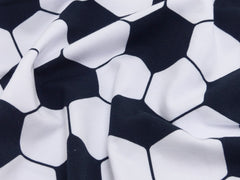 Baumwolljersey Digital Fußball Rauten
