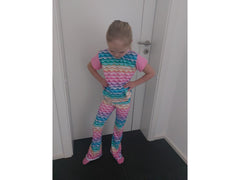 Baumwolljersey Digital Regenbogen