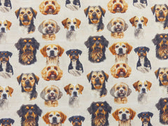 Baumwoll Popeline Digital Hunde - Design 2