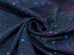 Canvas Digital Blacklight Mandala