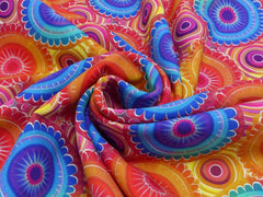 Canvas Digital Rainbow Circles