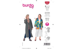 Schnittmuster burda easy - Jacke & Mantel 6107 - Plus Size