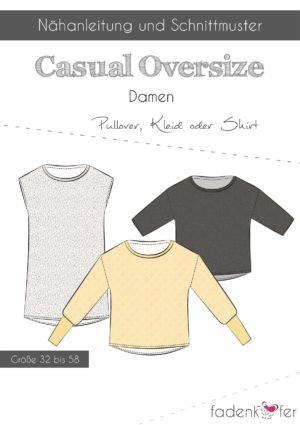 Schnittmuster Fadenkäfer Casual Oversize Damen
