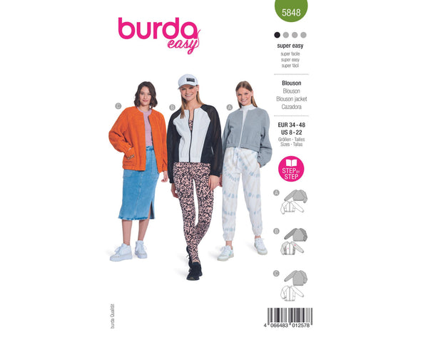Schnittmuster burda easy - Blouson 5848
