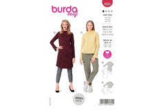 Schnittmuster burda easy - Kleid & Shirt 6080