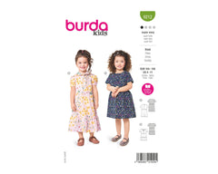 Schnittmuster burda kids - Kleid 9212