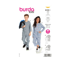 Schnittmuster burda kids - Overall 9245