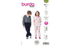 Schnittmuster burda kids - Overall 9275