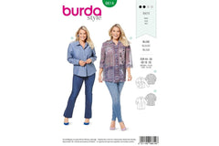 Schnittmuster burda style - Bluse 6614 - Plus Size