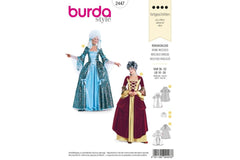 Schnittmuster burda style - Fantasy - Rokokokleid 2447