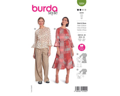 Schnittmuster burda style - Kleid & Bluse 5884