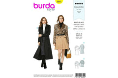 Schnittmuster burda style - Mantel & Jacke 6845