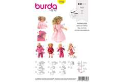 Schnittmuster burda style - Puppenkleider 7753