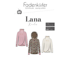 Schnittmuster Fadenkäfer Kinder Hoodie Lana