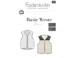 Schnittmuster Fadenkäfer Damen Basic Weste