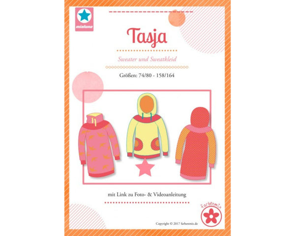 Schnittmuster Farbenmix Tasja Sweater und Sweatkleid