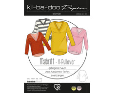 Schnittmuster Kibadoo Damen Maibritt V-Pullover