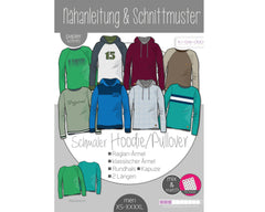 Schnittmuster Kibadoo Herren Mix&Match Hoodie/Pullover