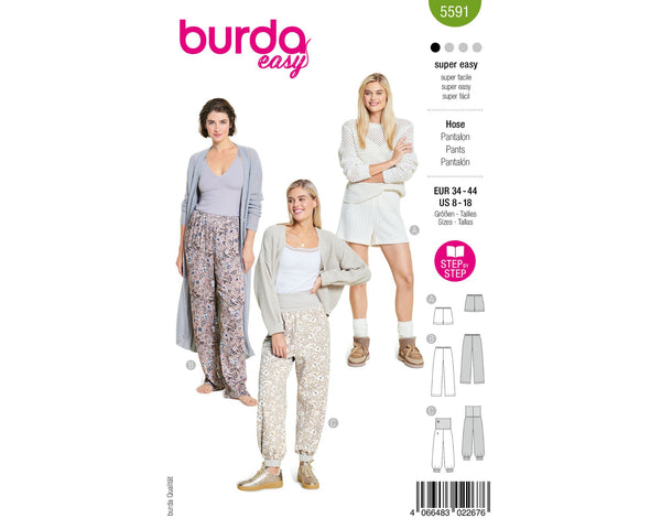 Schnittmuster burda easy - Hose 5591