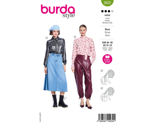 Schnittmuster burda style - Bluse 5622