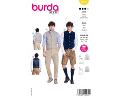 Schnittmuster burda style - Weste Herren 5624