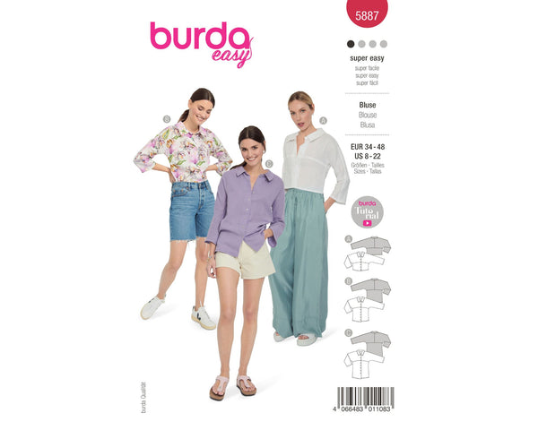 Schnittmuster burda easy - Bluse 5887