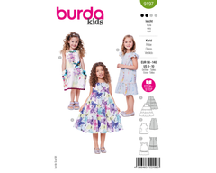 Schnittmuster burda kids - Kleid 9197