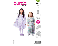 Schnittmuster burda kids - Kleid 9206