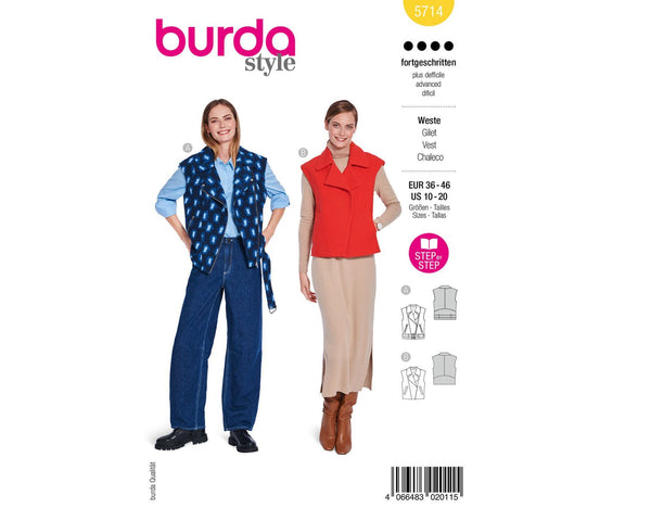 Schnittmuster burda style - Weste 5714