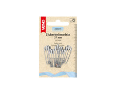 16 Sicherheitsnadeln ST VENO silber 27 mm - 210174